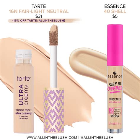 Tarte 16n Fair Light Neutral Shape Tape Ultra Creamy Concealer Color Matches All In The Blush