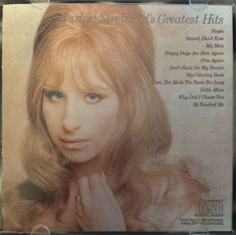 Barbra Streisand Barbra Streisand S Greatest Hits Cd Jan