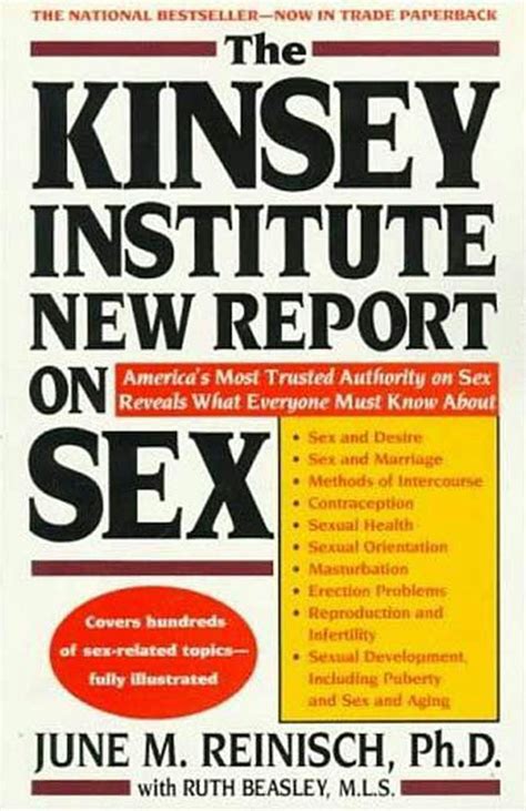 The Kinsey Institute New Report On Sex