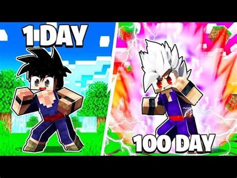 HOW GOKU SURVIVED 100 DAYS IN MINECRAFT Episode 2 YouTube