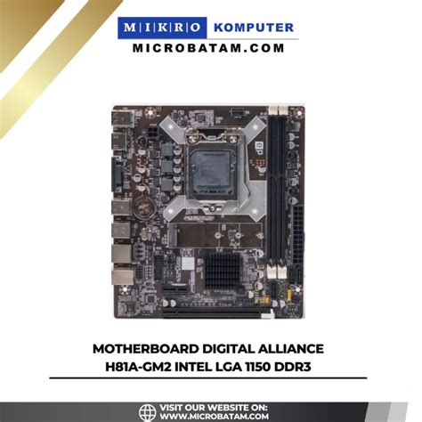 Motherboard Digital Alliance H A Gm Intel Lga Ddr