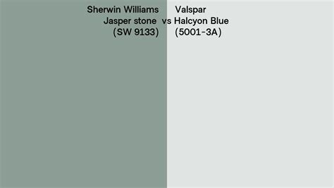 Sherwin Williams Jasper Stone SW 9133 Vs Valspar Halcyon Blue 5001