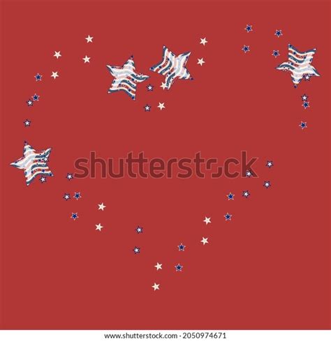 American Patriotic Stars Background Postcard Banner Stock Vector ...