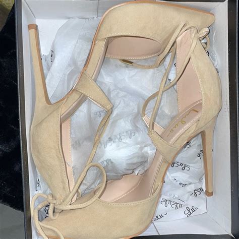 Lulus Shoes Lulus Strappy Ankle Pointed Nude Heels Poshmark