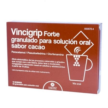 Vincigrip Forte Sobres Granulado Para Solucion Oral Sabor Cacao