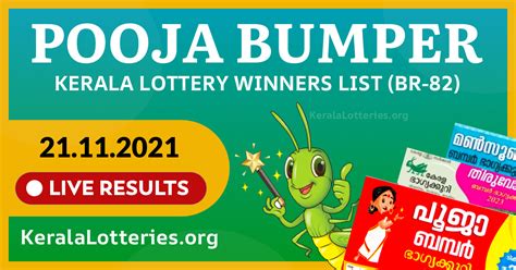 Pooja Bumper Kerala Lottery 2025 Results Prize Structure Winners List