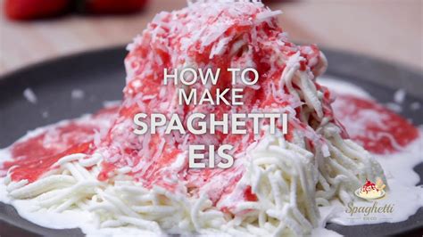 Spaghetti Eis Co Spaghetti Ice Cream Recipe Youtube