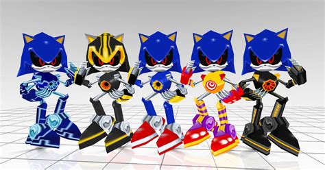 Metal Sonic Costumes From Sonic Rivals 2 By Oneirio On Deviantart