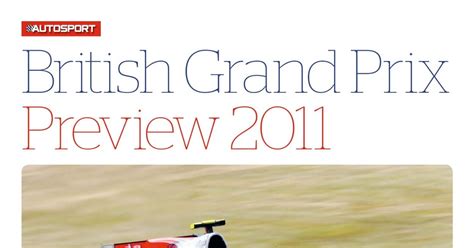 Autosport Magazine British Grand Prix Guide English Pdf