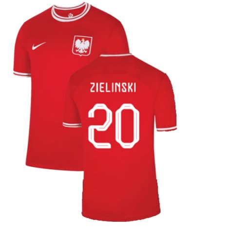 Maillot Pologne Piotr Zielinski 20 Extérieur Coupe du monde 2022