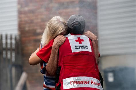 Red Cross Helping People In Disaster