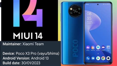 Poco X3 Pro Global Stable Vayu Bhima Miui 14 Android 13 Installation