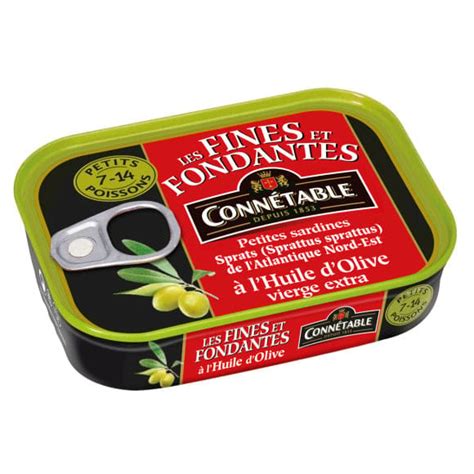 Connétable Petites sardines sprats de l Atlantique Nord Est à l huile d