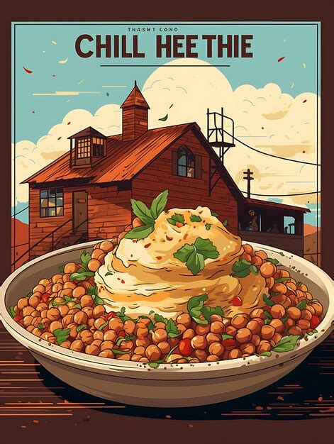 Affiche De Plat Chole Bhature Avec Pois Chiches épicés Et Célébrations