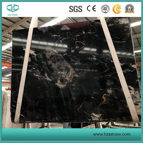 China Cosmos Black Black Marble Slab For Floor Tiles China Black