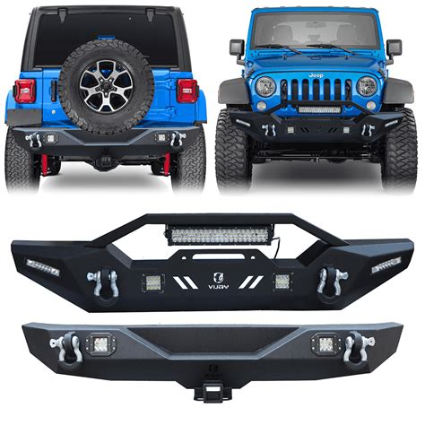 Ronghui Fits For Jeep Wrangler Jk Jku New Black Front Rear