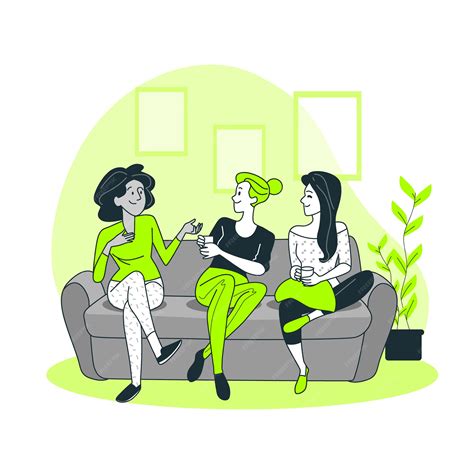 Free Vector | Hang out concept illustration