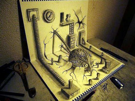 Optical Illusions Stunning 3d Illustrations By Nagai Hideyuki Optical