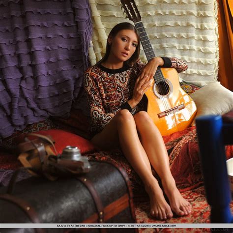 Beautiful Girl Saju A Plays With Her Guitar In The Nude Porn Pictures XXX Photos Sex Images
