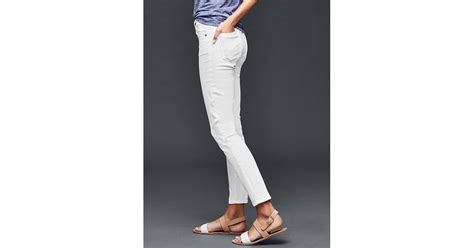 Gap Stretch 1969 True Skinny Ankle Jeans 70 Best White Jeans