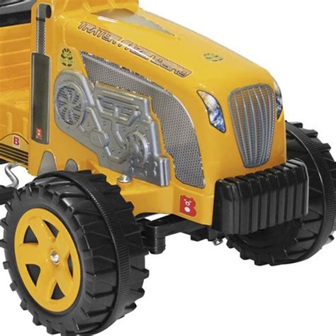 Trator Fazendeiro Biemme Brinquedos A Pedal Amarelo Extra