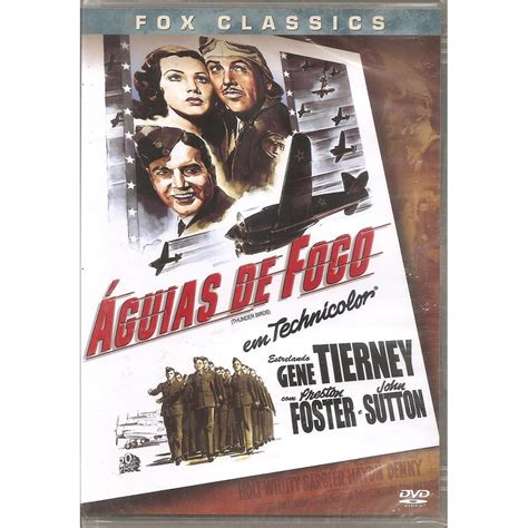 DVD AGUIAS DE FOGO GENE TIERNEY PRESTON FOSTER JOHN SUTTON NOVO