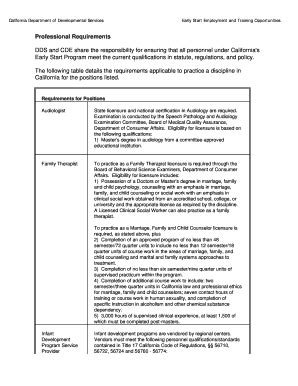 Fillable Online California Department Of Developmental Services Fax