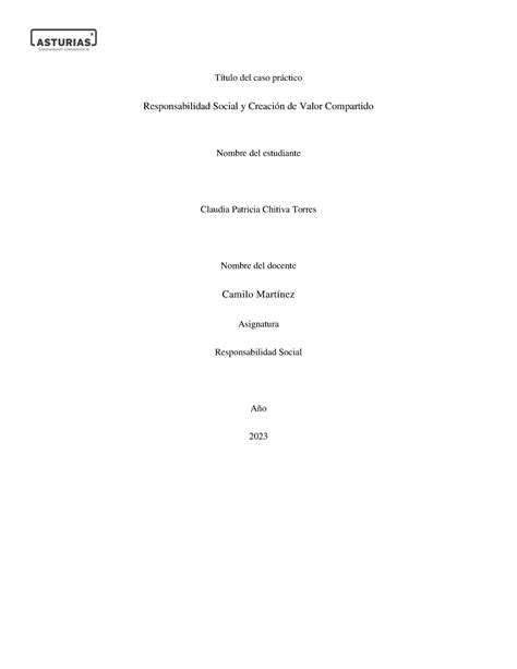 Caso 2 Trabajo practico Título del caso práctico Responsabilidad