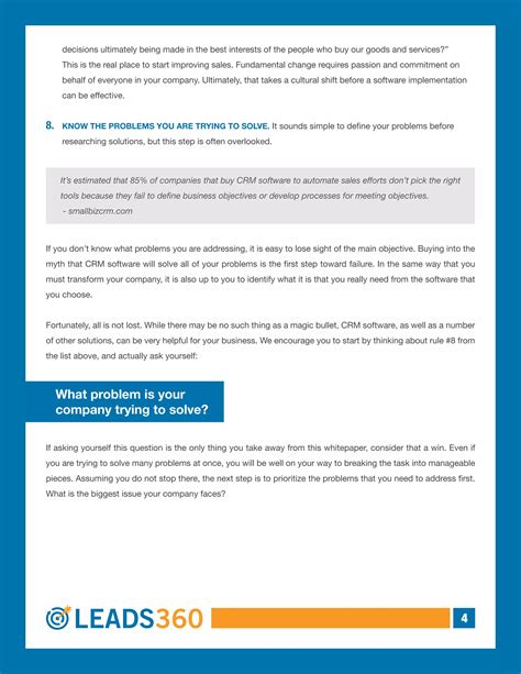 Leads360 WP - Why CRM Fails | PDF