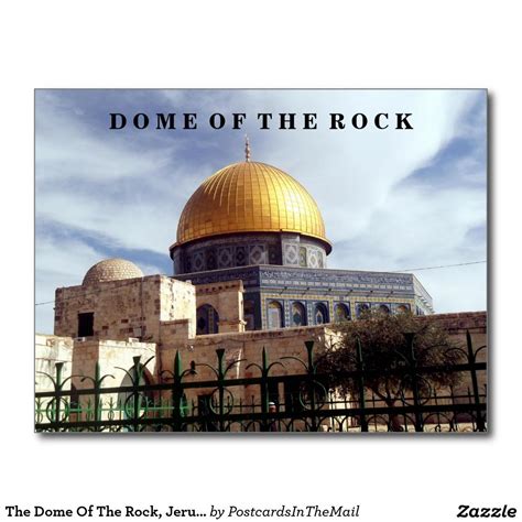 The Dome Of The Rock Jerusalem Israel Postcard Dome Of The Rock