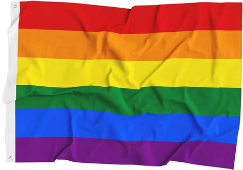 Gay Pride Rainbow Flag Lgbt United States Banner Polyester X Foot