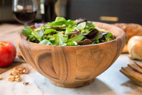 Acacia Wood Salad Bowls Serving Sets Where To Buy How To Care