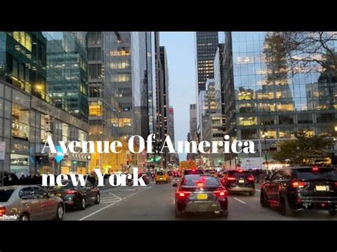 Avenue Of America Manhattan New York USA YouTube