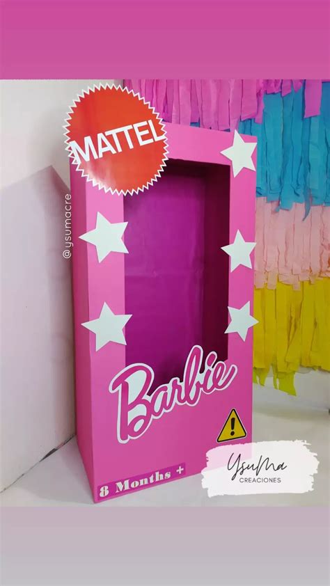 Caja barbie Piñatas de barbie Decoraciones de fiesta de barbie