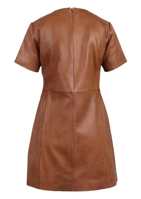 Lederkleid Ricano Femme Lammnappaleder Cognac