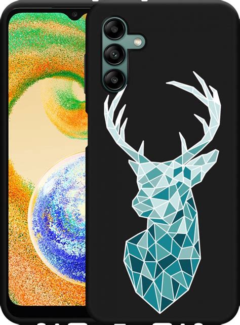 Samsung Galaxy A S Hoesje Zwart Art Deco Deer Designed By Cazy Bol