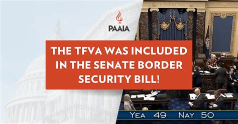 The Tfva Was Included In The Senate Border Security Bill Paaia