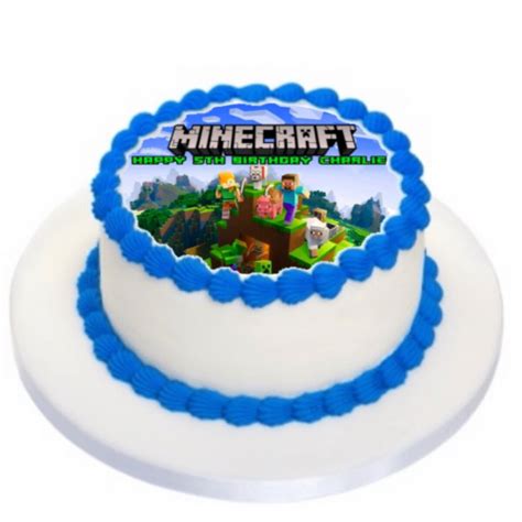 Minecraft Cake Toppers Edible