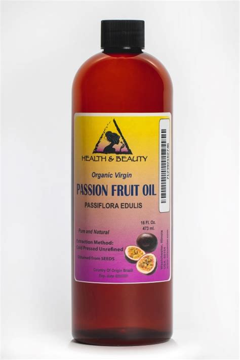 Passion Fruit Maracuja Oil Unrefined Organic Virgin Cold Pressed Pure