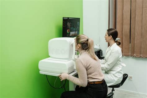 Optical Coherence Tomography Oct Scan To Create Pictures Of The Back Of