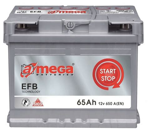 AKUMULATOR Amega 65Ah 650A EFB START STOP EFB65 za 515 zł z Kowale