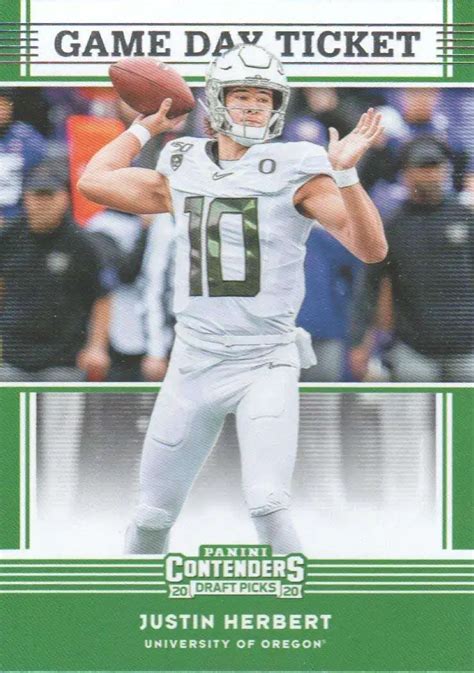 Best Pirce NFL 2020 Contenders Draft Picks Justin Herbert Single