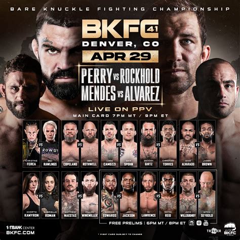 Bkfc Mike Perry Vs Luke Rockhold Karta Walk Transmisja I