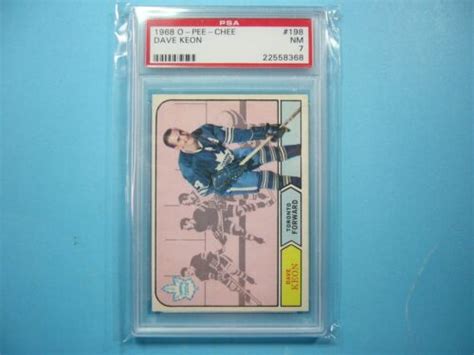 O Pee Chee Nhl Hockey Card Dave Keon Psa Nm Sharp