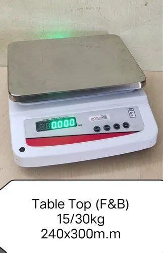 Accurate Stainless Steel 30kg Table Top Scale For Weighing Size