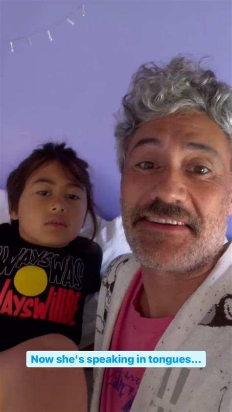 Taika Waititi & his daughter Matewa