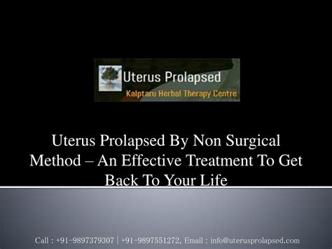 [45 ] Prolapse Uterus Treatment Non Surgical ~ Public Citizen