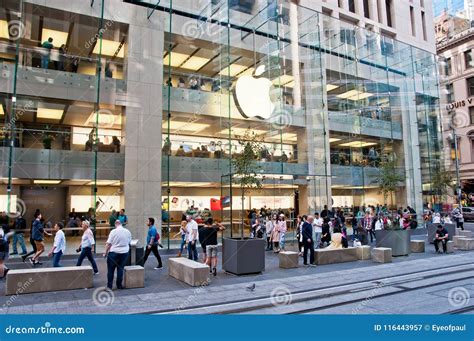 Sydney Australia May 5 2018 Apple Store With A Big White Ap