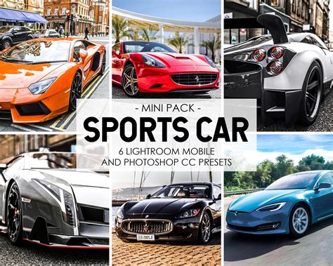 Lightroom Presets 6 Presets SPORTS CAR Car Presets Car Photography