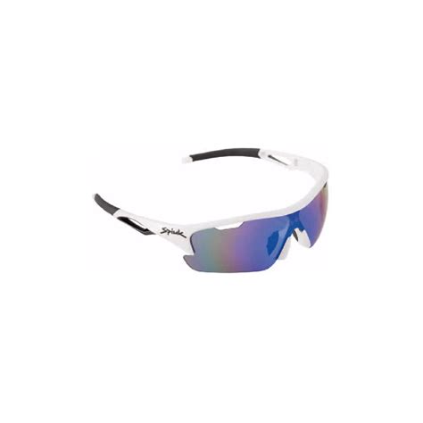 Gafas Spiuk Jifter Blanco Negro Con Lentes Espejadas Azul Ciclos Trujillo